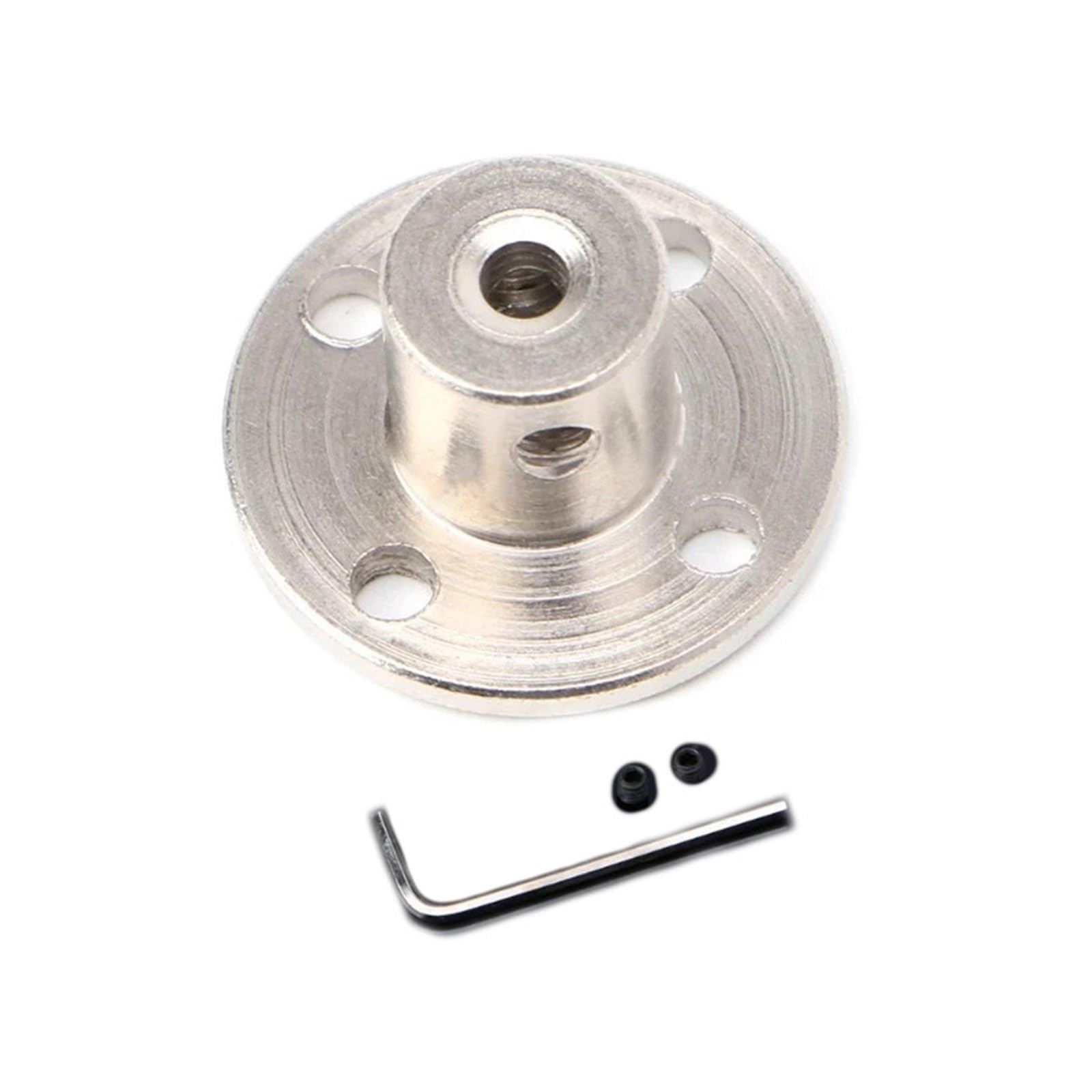 WEKONUMEX Flange Shaft Coupling, Flange Shaft Coupling Motor Coupler Multiple Bore Sizes(7MM bore)