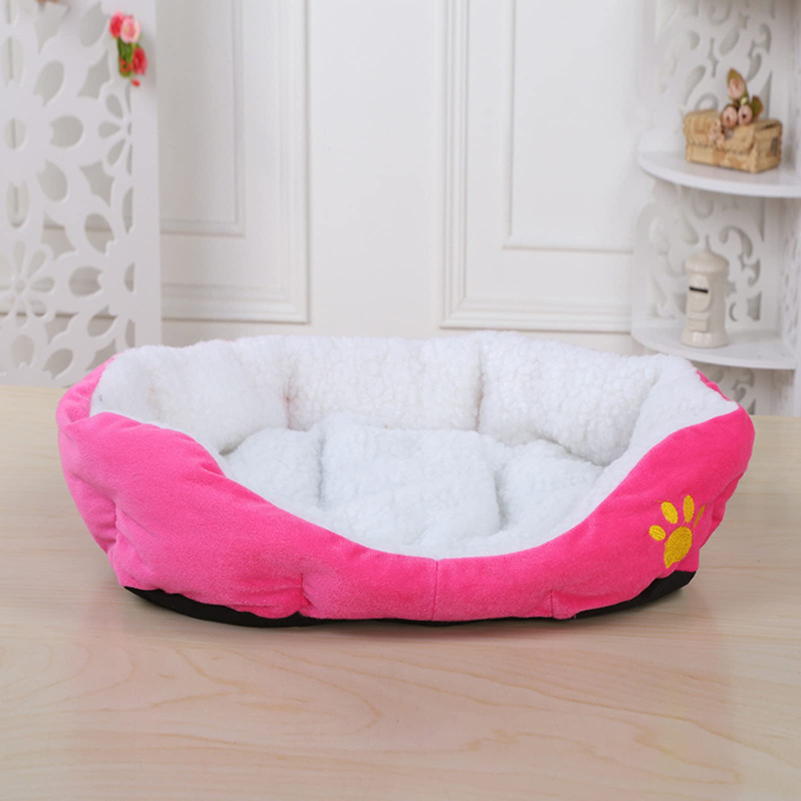 Yiifunglong Hängekorb Aus Holz & Baumwolle – Als Katzenbett Oder Obstkorb, 30x30x100 Cm Oder 21x21x80 Cm