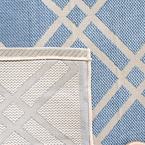 Tapete rectangular azul beige 144 x 108 cm SAFAVIEH miniatura 5