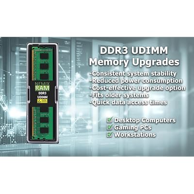 NEMIX RAM 16GB (2X8GB) DDR3 1600MHZ PC3-12800 2Rx8 1.35V 240-PIN Non-ECC UDIMM Unbuffered Desktop Memory KIT
