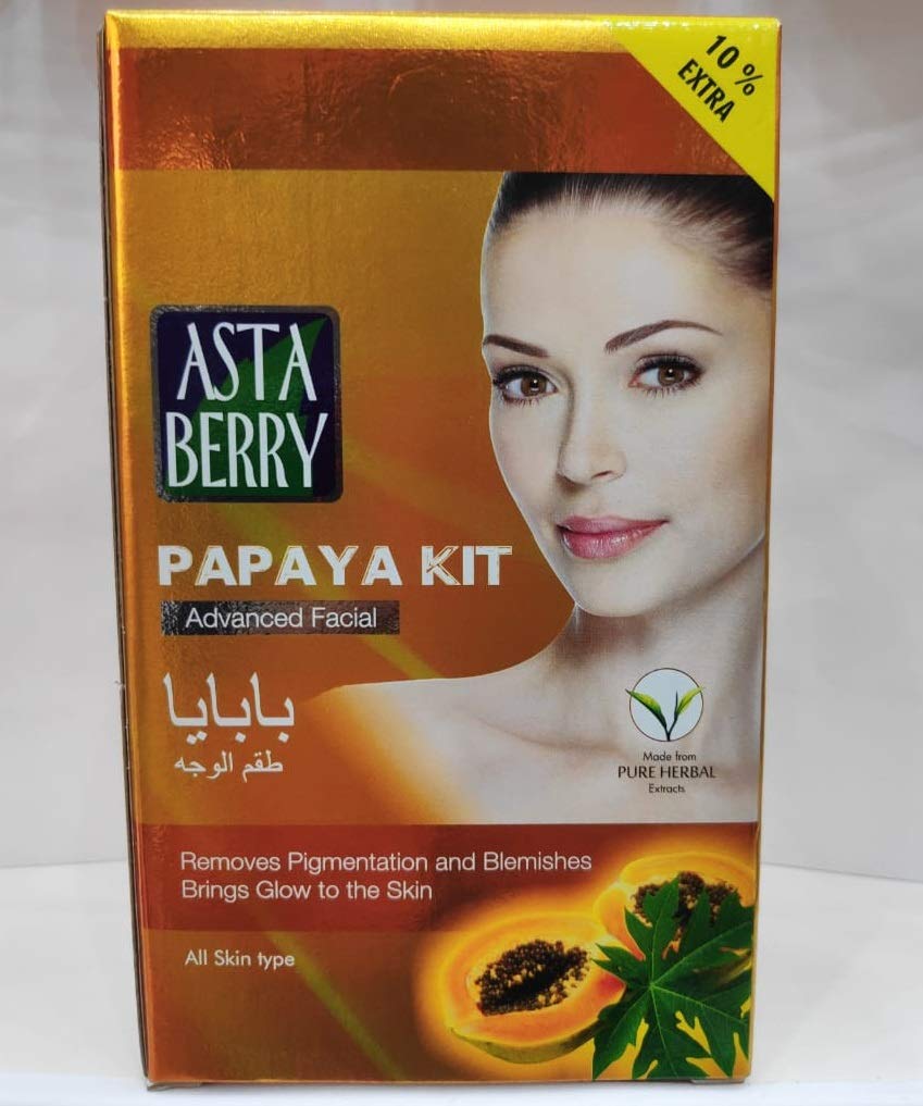 ASTABERRY Papaya Kit Advanced Facial Pure Herbal (4 Step, 935ml)