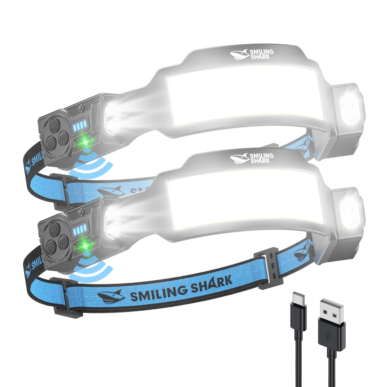 Amazon.co.jp: Smiling Shark ヘッドライト TS-6 【新登場・超高輝度