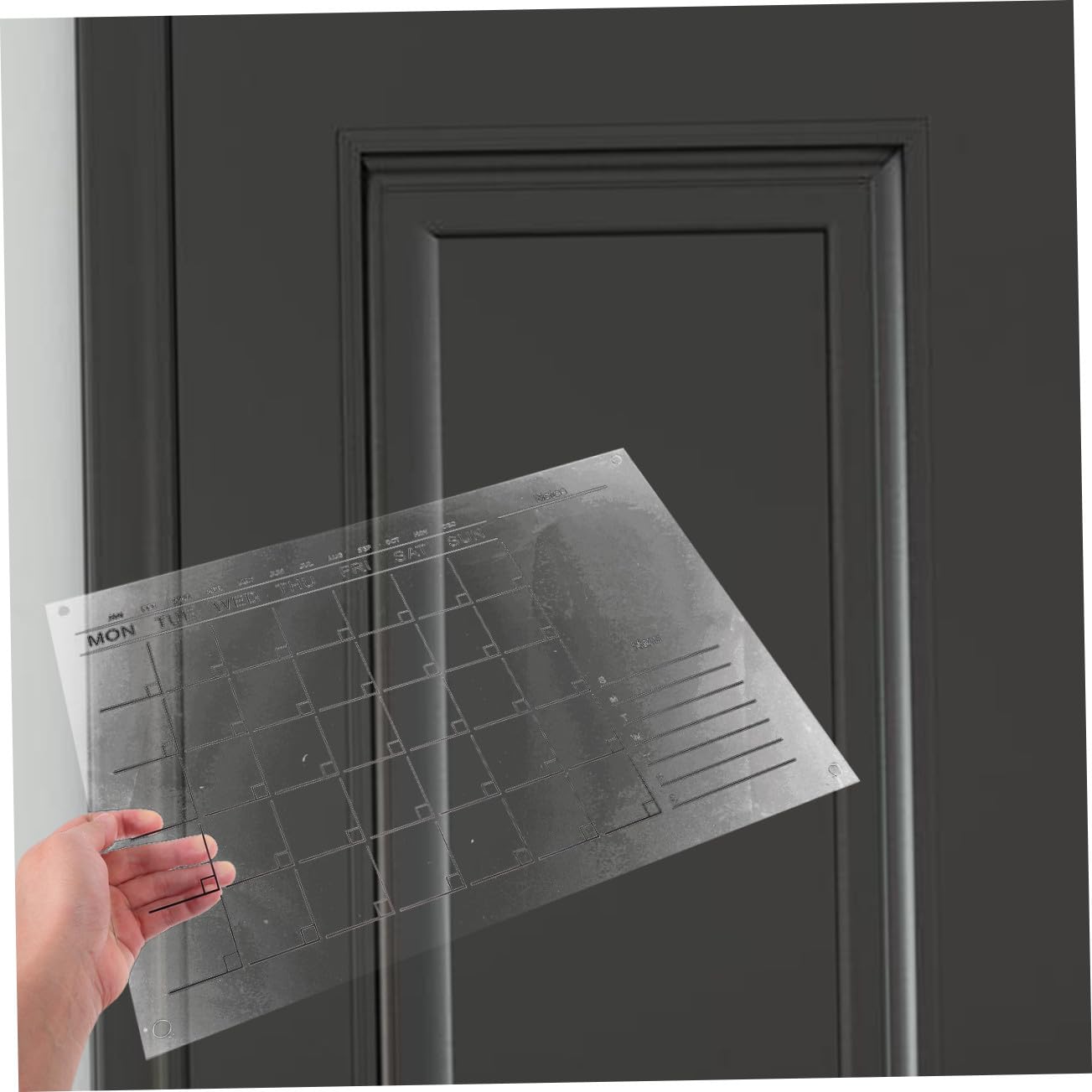 Acryltafel Trocken Abwischbar, 1 Satz Wochenplaner aus Acryl | Durchsichtige Nachrichtentafel für Büro und Zuhause, Geruchsarm, Leicht und Umweltfreundlich Zufällige Farbe