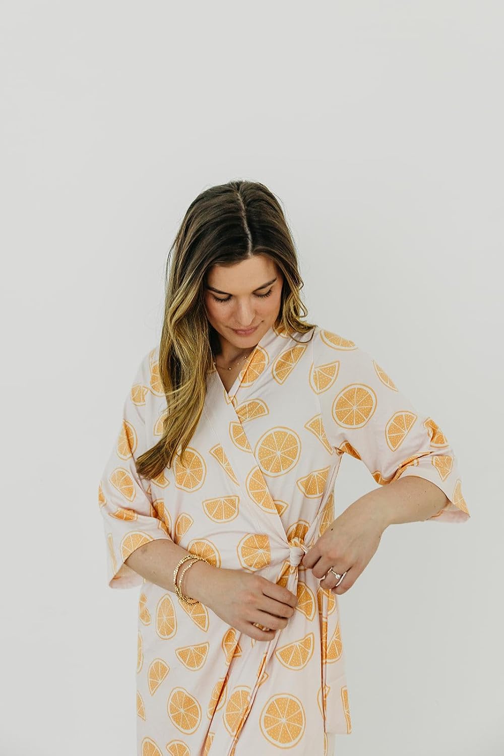 Copper Pearl Everyday Robes for Women: Soft, Lightweight Bathrobe for Women, Maternity and Postpartum Robe - Buttery, Knee-Length, Cute, Adjustable Bathrobe - Cutie - Small