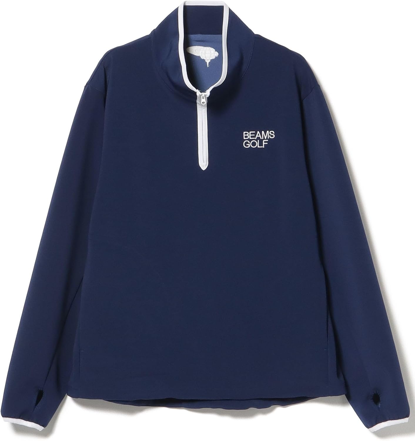 Malbon ゴルフウェア 配色襟POLO 秋冬向け ゆったりサイズ 美品 L マル