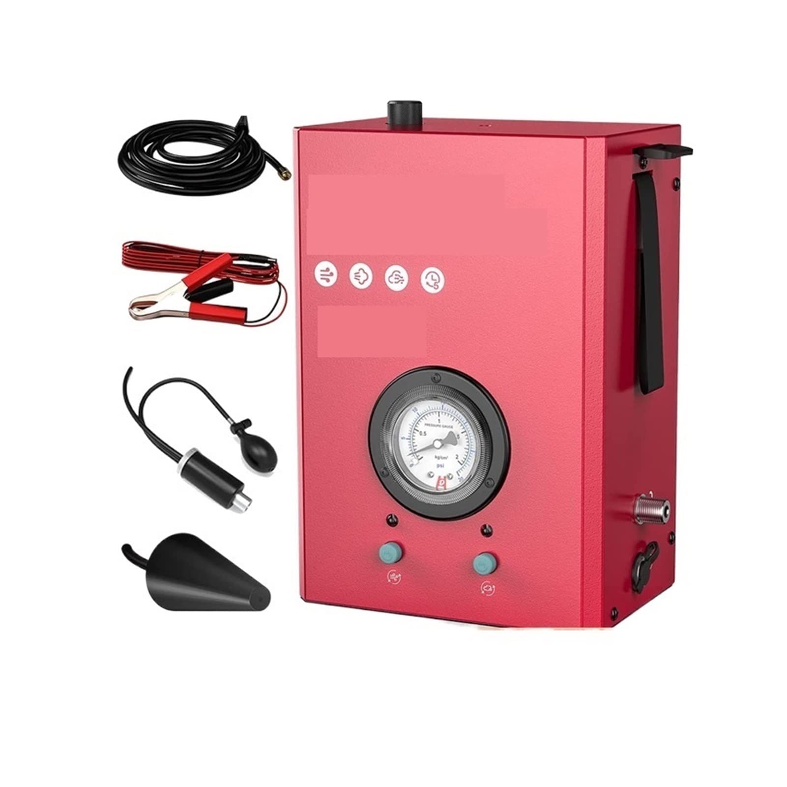 Detector de humo inalámbrico con alarma de humo Detector de fuga de automóvil Detector de tubería Locuador analizador Probador Automotrices Automotive Vacuum Fuge Generador de humo Herramienta de diag