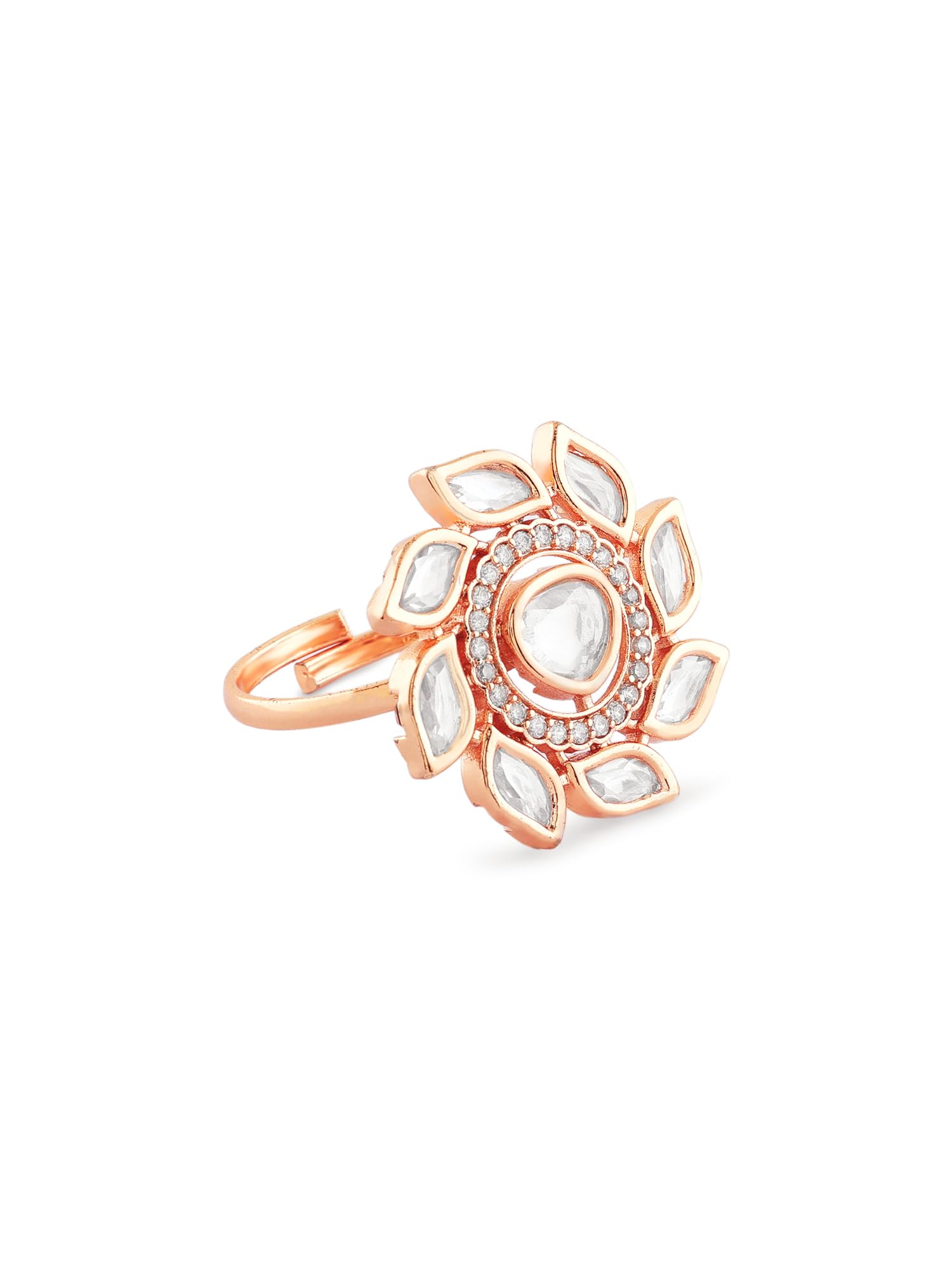 See full amazon price history chart for ZAVERI PEARLS Rose Gold Tone Dazzling Cubic Zirconia Embellished Brass Adjustable Ring For Women-ZPFK17187 ZAVERI PEARLS Rose Gold Tone Dazzling Cubic Zirconia Embellished Brass Adjustable Ring For Women-ZPFK17187 (B0CRRCSTGG) Amazon Price History, Amazon Price Tracker