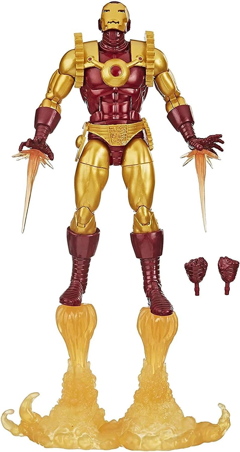 Hasbro Marvel Legends Series Iron Man 6-inch Collectible Action Figure Iron Man 2020 Toy, Premium Design and 8 Accessories, Ages 4 and Up