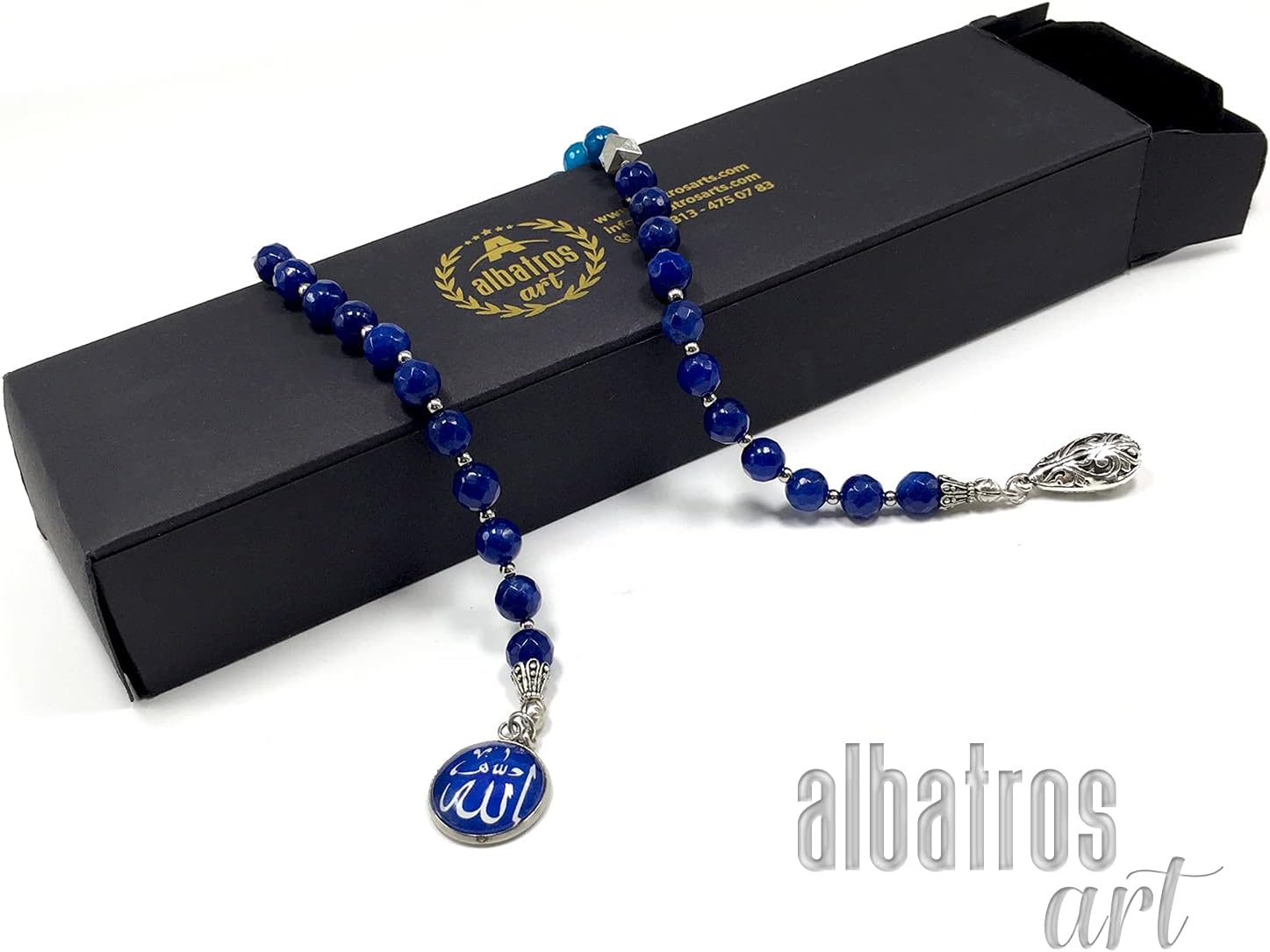 Swing Beads Collection - Blue Agate - 8mm Round Prayer Beads (396 Pieces)