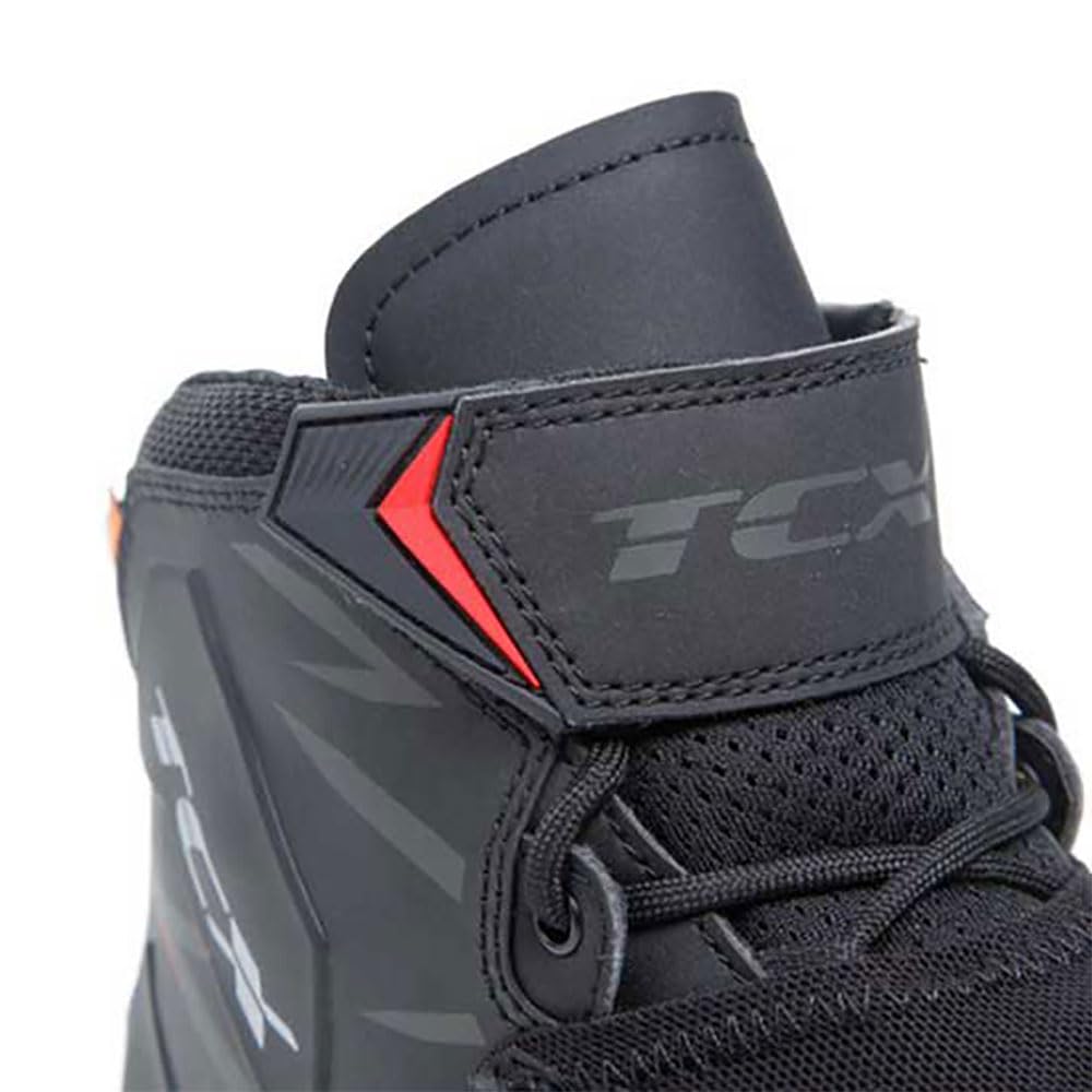 TCX R04d Air zapatillas de moto para hombre, transpirables y versátiles, parte superior de malla con revestimiento termofusible, cordones y cierre de velcroHombre