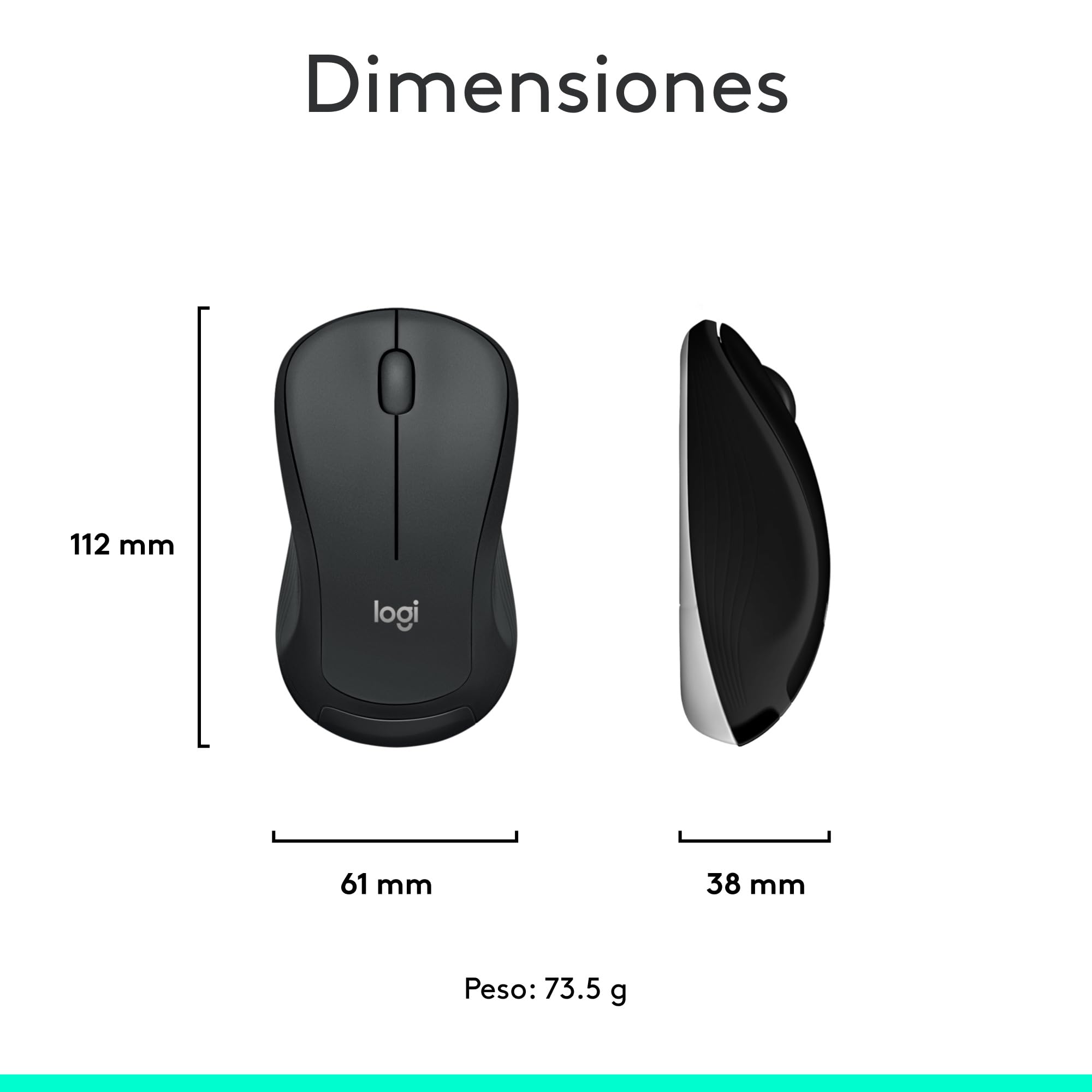 Logitech MK540 Advanced Combo Teclado y Ratón Inalámbrico para Windows, Receptor USB unificador de 2,4 GHz, Botones Multimedia, Batería de 3 años de duración, PC, Portátil, QWERTY Español - Negro