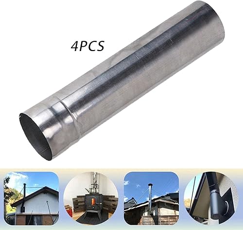 Miniatura 6 de Tubos de extensión de conducto rectos, tubo de chimenea, estufas de tienda de campaña calientes, accesorios de chimenea para tubos de escape,