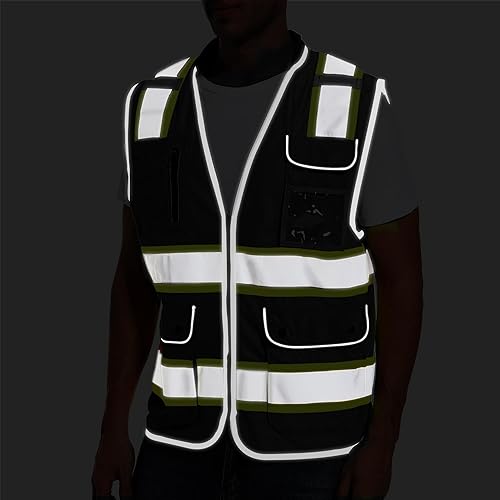 Miniatura 10 de ArcRidge Reflective Safety Vest for Men and Women - Class 2 High Visibility Construction Vest - Dual Tone Reflective Strips
