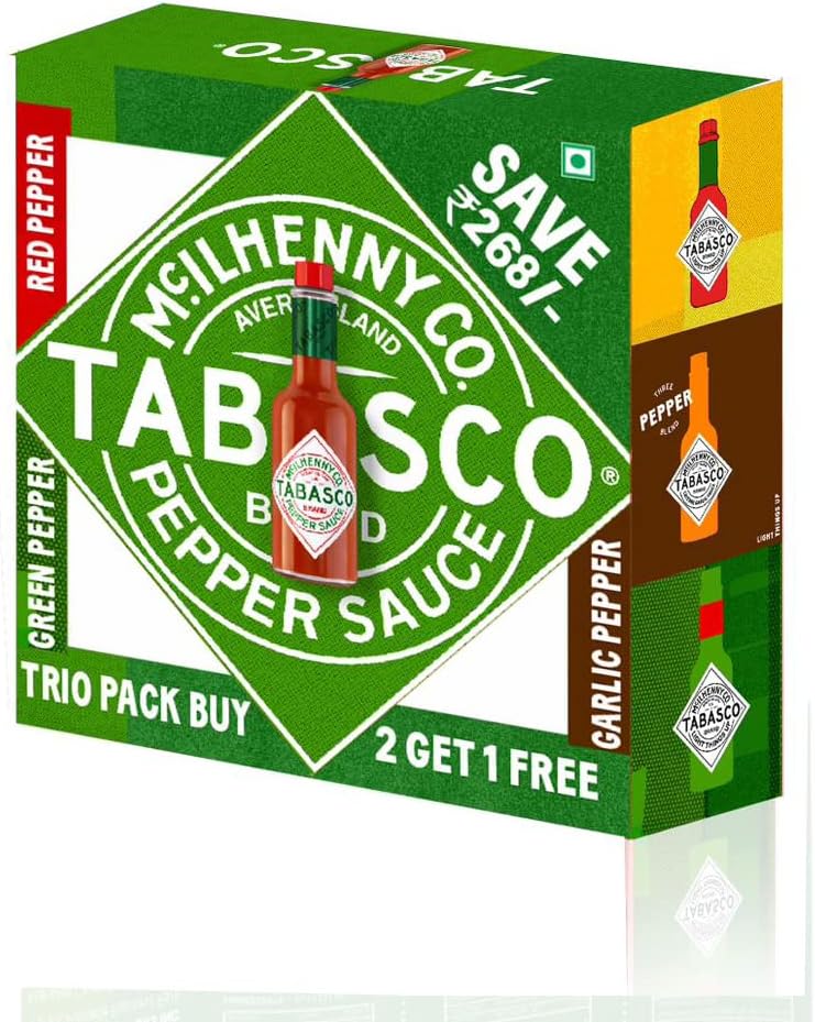 Trio Pack (Red, Green & Garlic) - 180 Ml