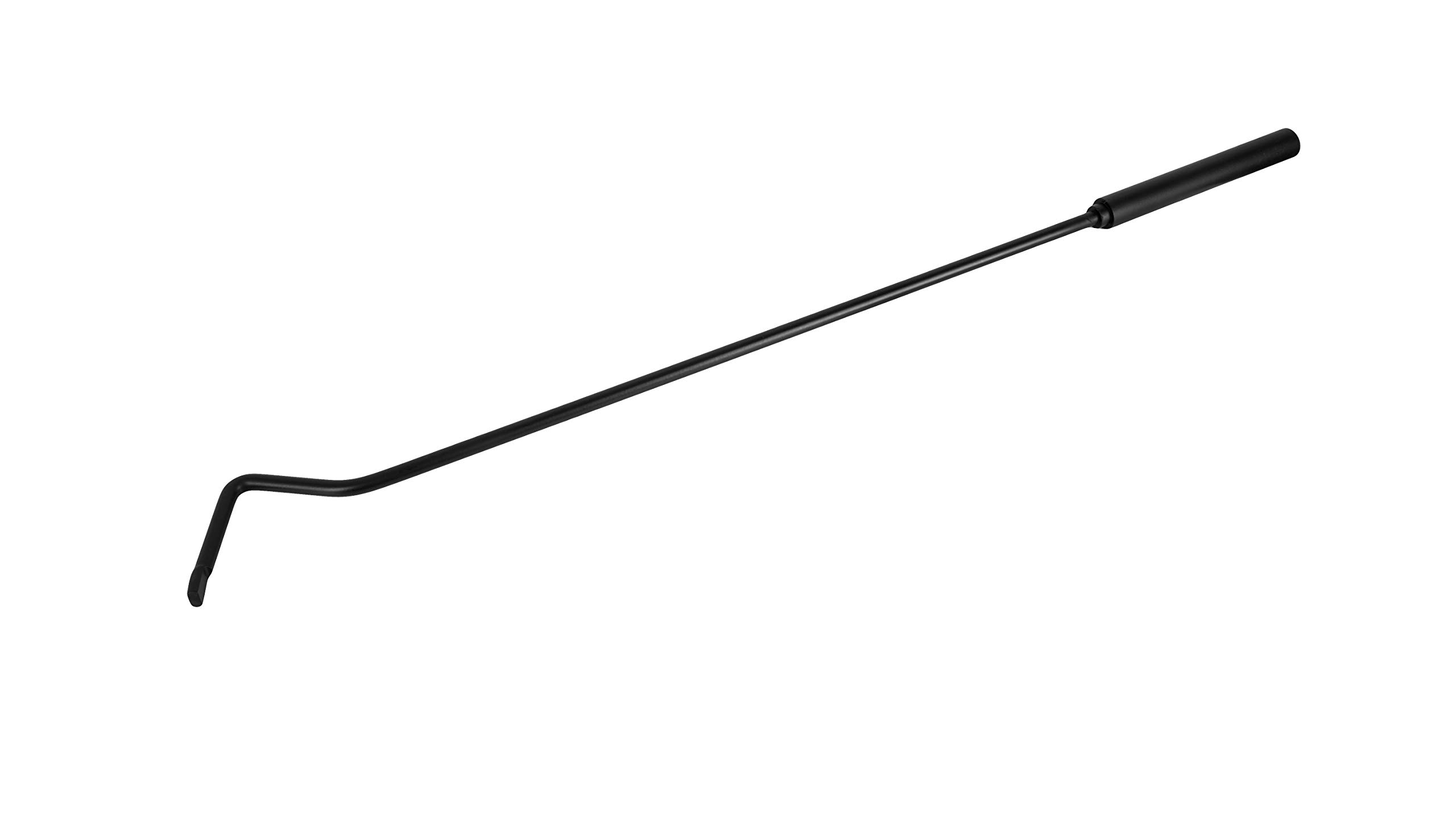 ADGO Kaminwerkzeug Modern 5-teiliges Kaminzubehör set 23,5 x 17 x 57 cm Ofenbesteck kaminbesteck: Schürhaken, Bürste, Kehrblech, Zange, Ständer, Edelstahl, schwarz lackiert