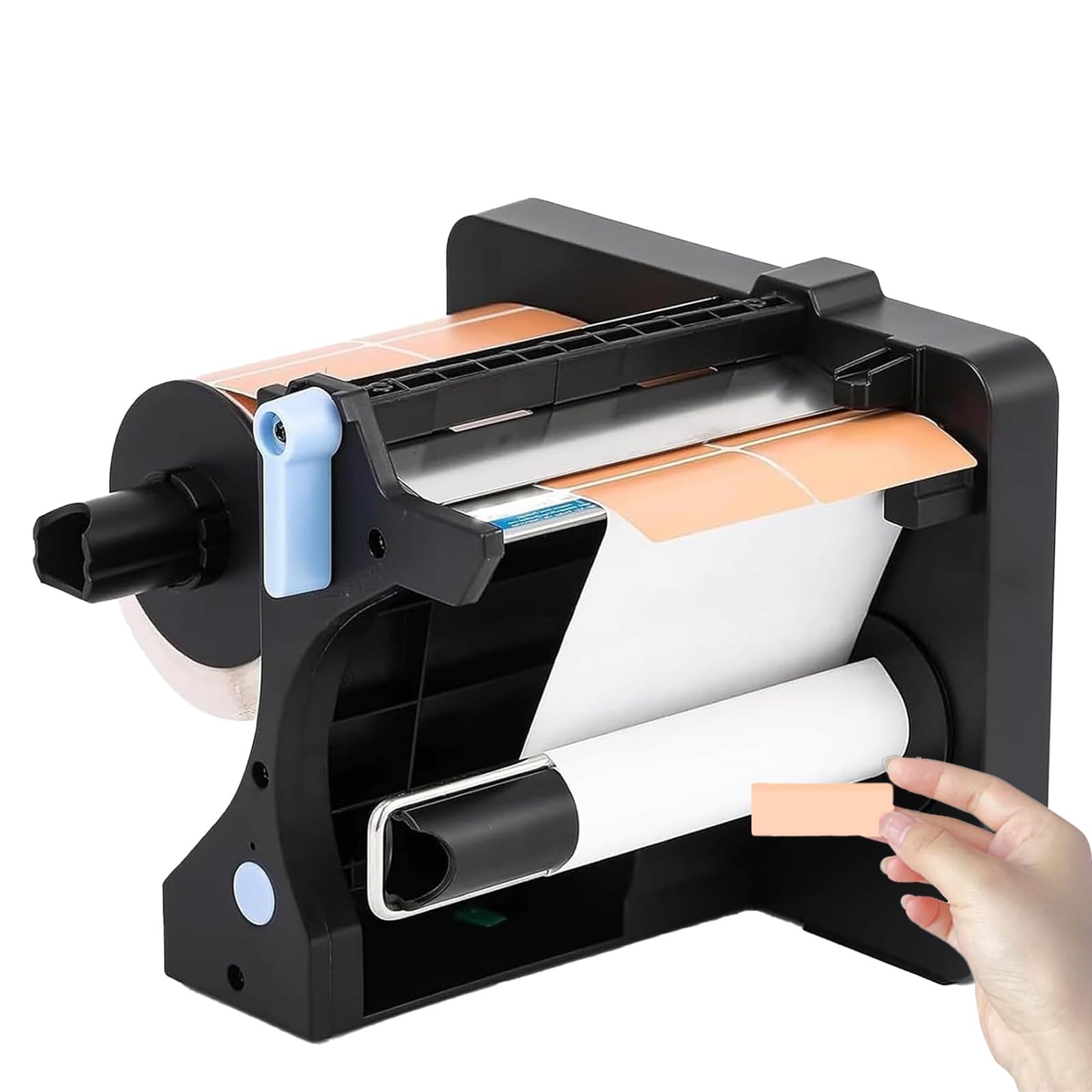 YXYLJOZ Automatic Label Dispenser - Portable Electric Tape Dispenser with Dual Sensor and 3 Speed Adjustment for Efficient Shipping Document Labeling