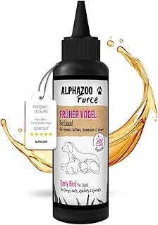 alphazoo Magen-Darm Liquid Früher Vogel 100 ml – Natürliche Unterstützung der Magen-Darm-Funktion für Hunde & Katzen – Mit Saponinen & Bitterstoffen – Fördert Verdauung & gesundes Darmmilieu product image