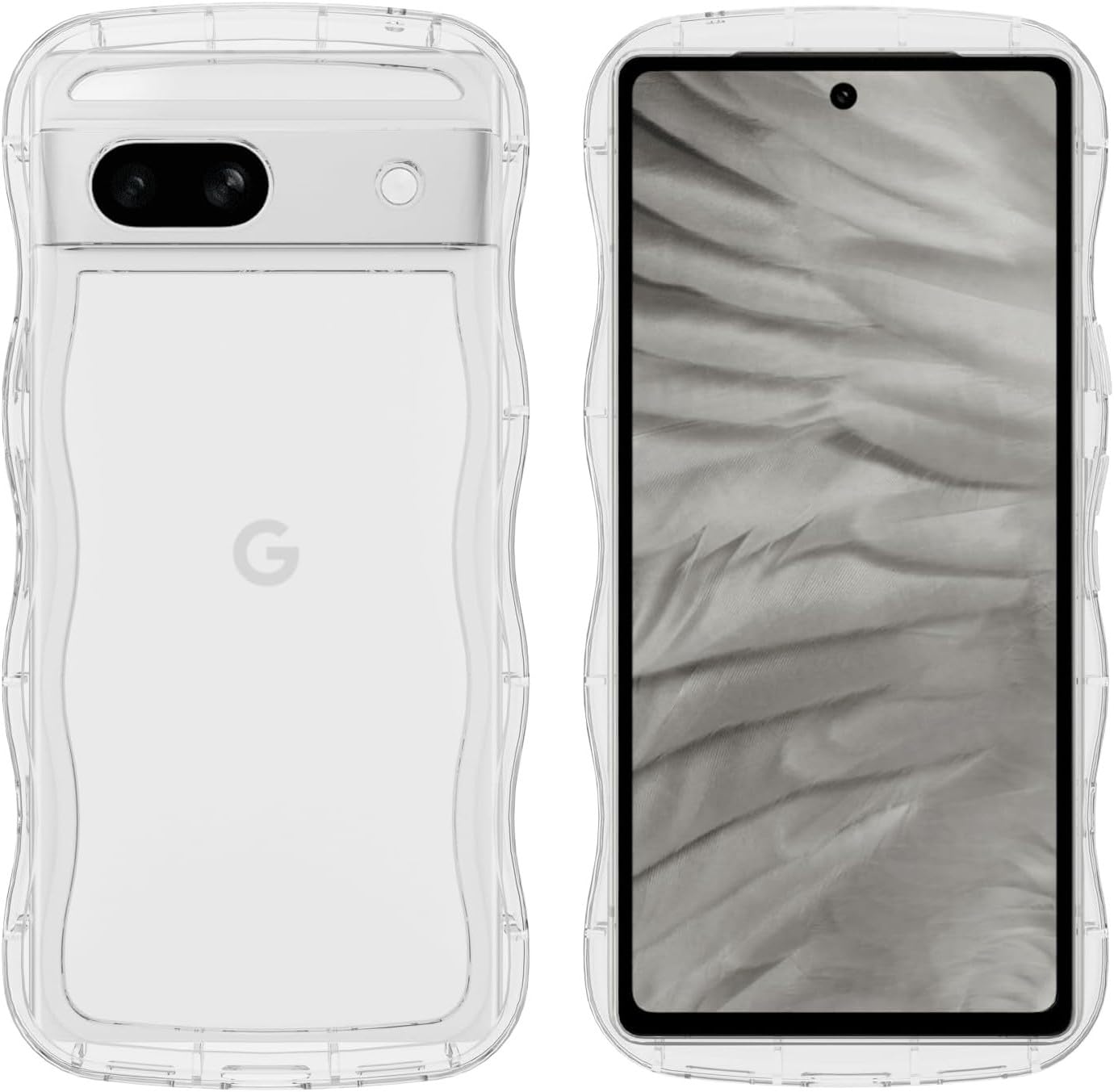 Amazon.co.jp: AVETUL Google Pixel 7a ケース クリア ウェーブ 