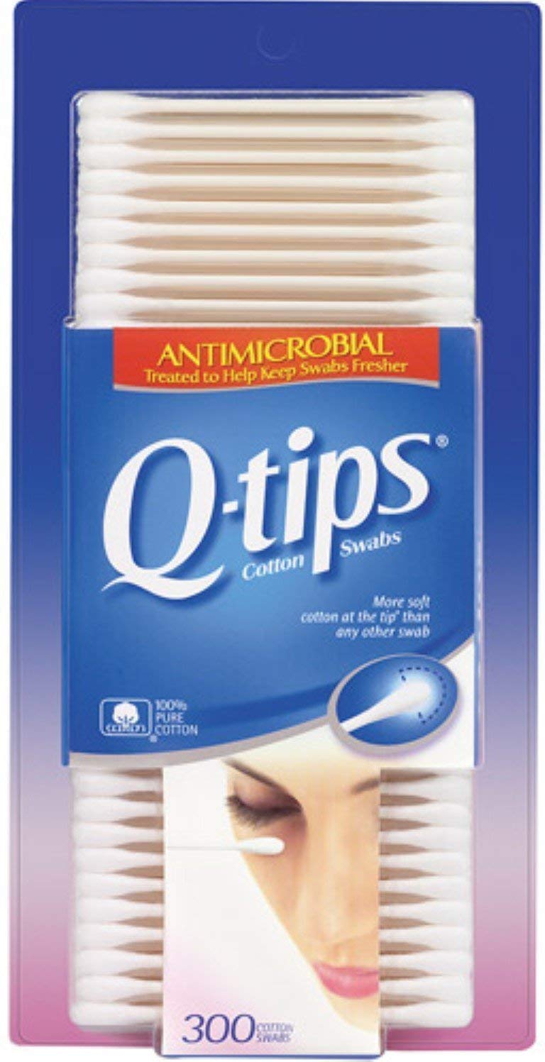 Q-tips Cotton Swabs 300 Each Pack of 9