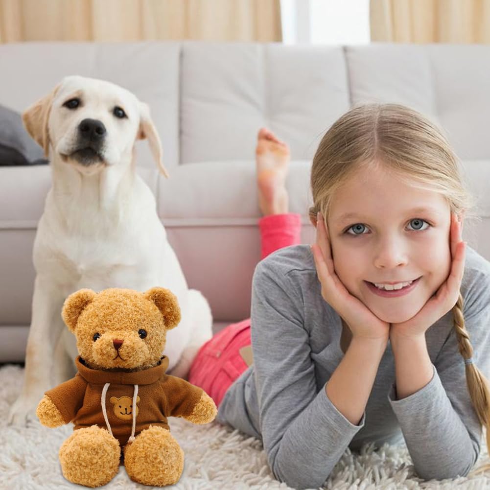 Orsacchiotto Di Peluche 30 Cm Con Cappuccio Rosso – Morbido E Soffice, Regalo Per Bambini E Bambine