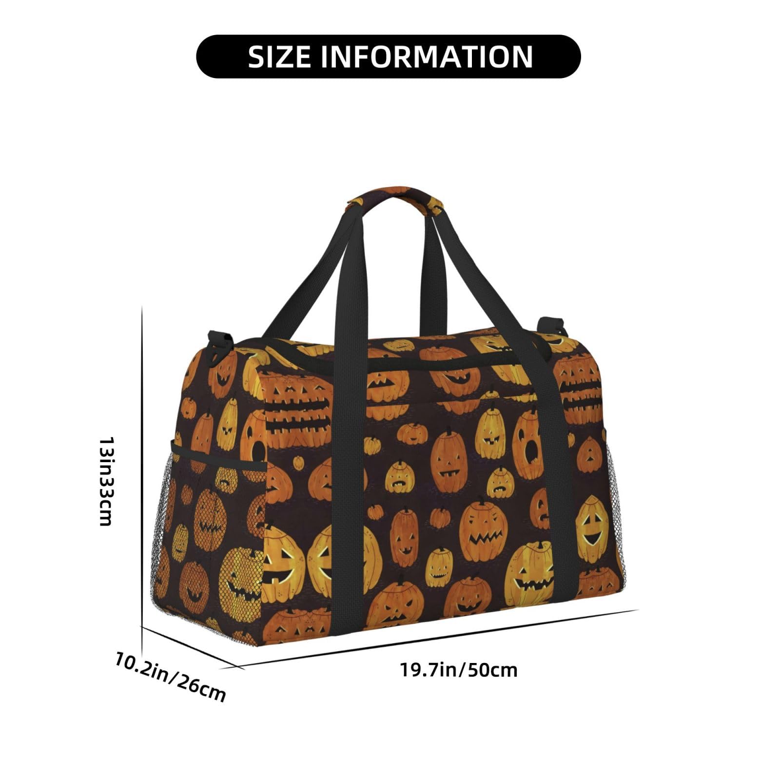 Halloween dynia torba na ramię kobiety mężczyźni podróżna torba crossbody torebka torba na ramię torebki robocze codzienna torba hobo