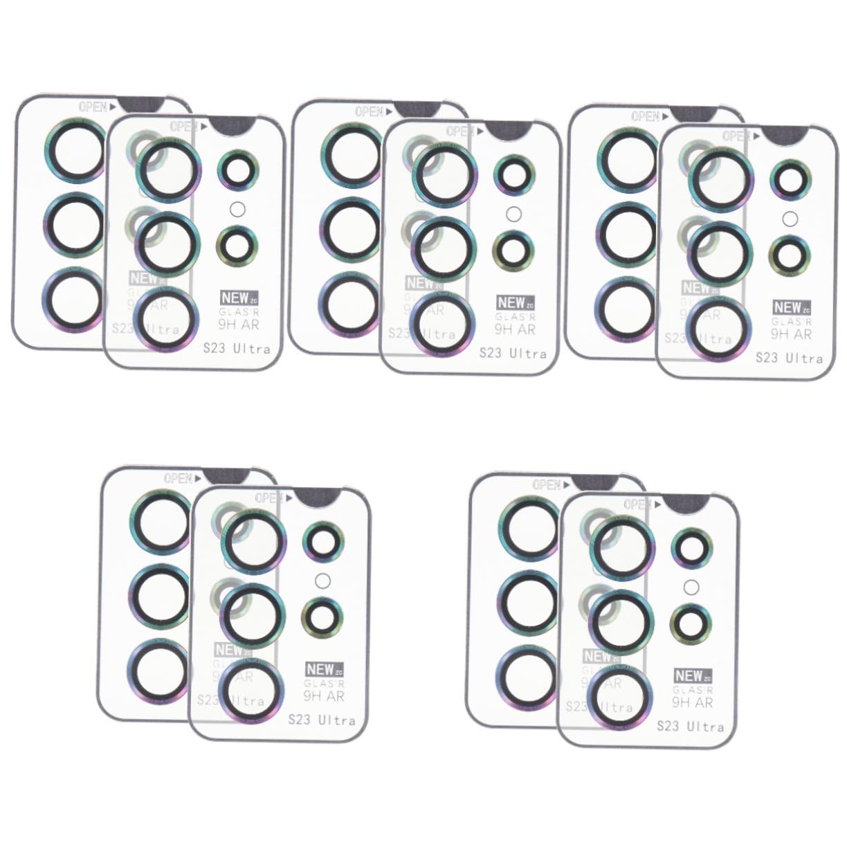 Hemobllo 10juegos Protector De Lente De Cámara para Ultra Ultra Claro Diseño Instalación Sencilla Antiarañazos y Resistente Colisiones De Unidades