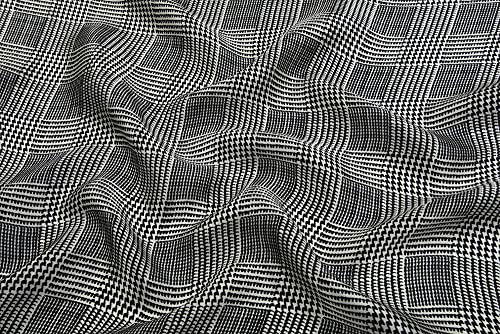Corciova 21 X 21 Women Black White Plaid 100% Real Silk Small Square Neck Scarf thumb #5