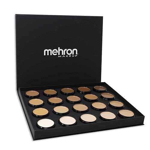 Mehron Maquillaje Celebre Pro-HD Crema Facial y Corporal, Paleta de Base de 20 Colores