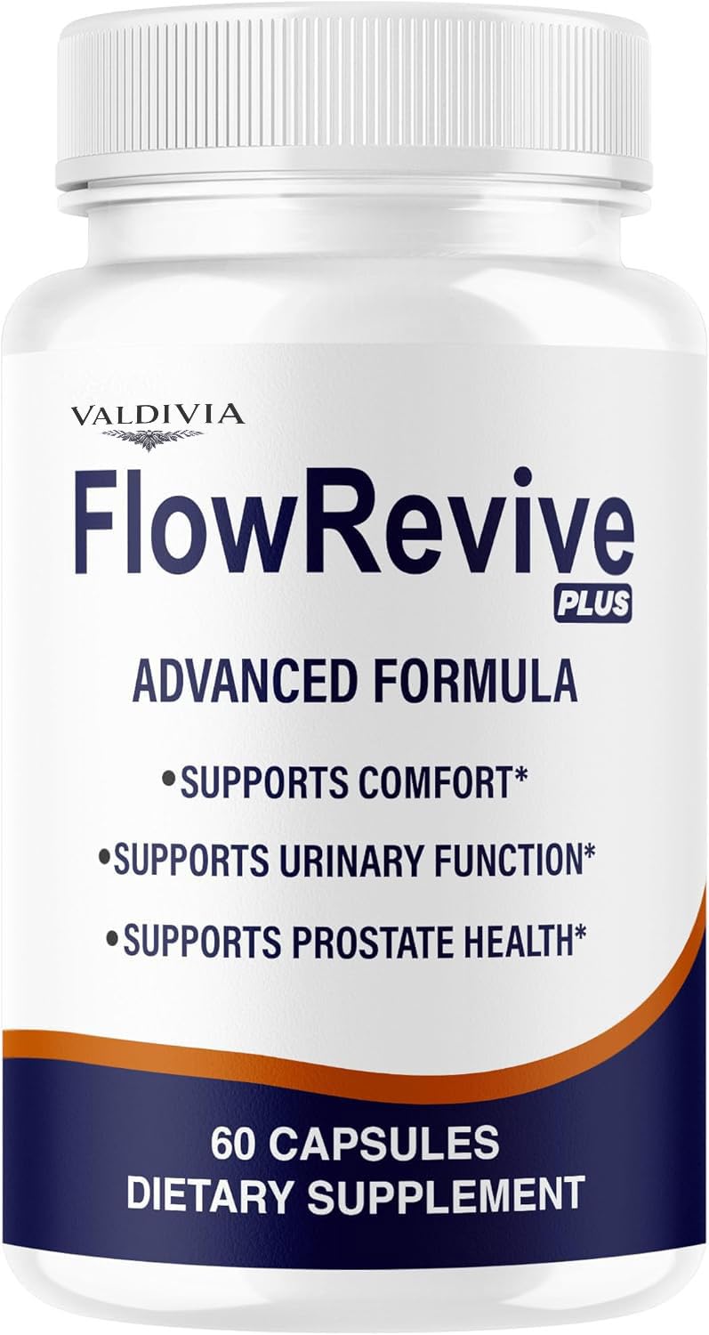 FlowRevive Plus Capsules - Official FlowRevivePlus Premium Advanced Formula, 60 Capsules for 1 Month
