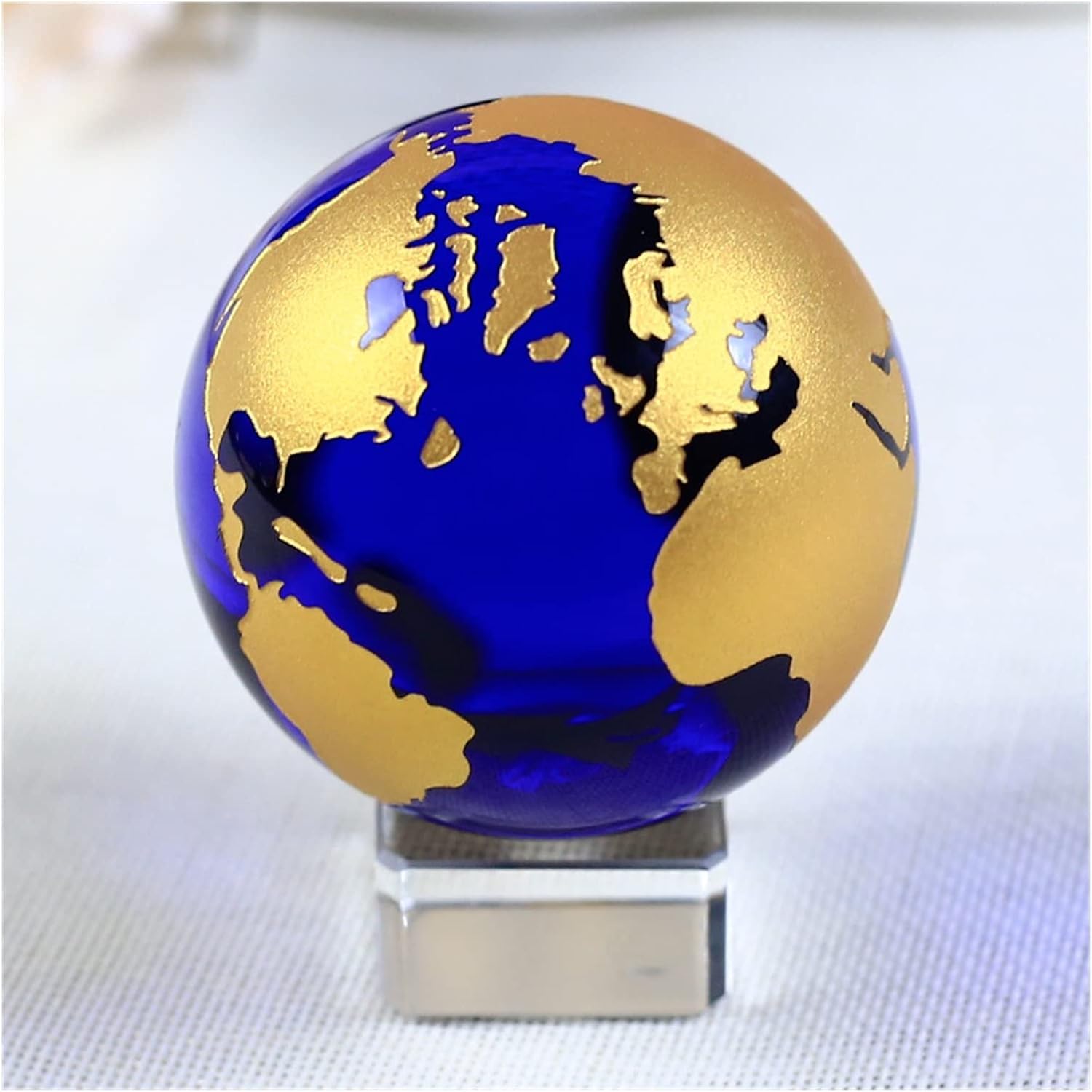 World Globe Home Decor Accessories Globe Earth 5 Inch Vintage Globe Ornaments World Map Geography Office Desk Decor Geographic Globes (Color : Black) (With crystal base)