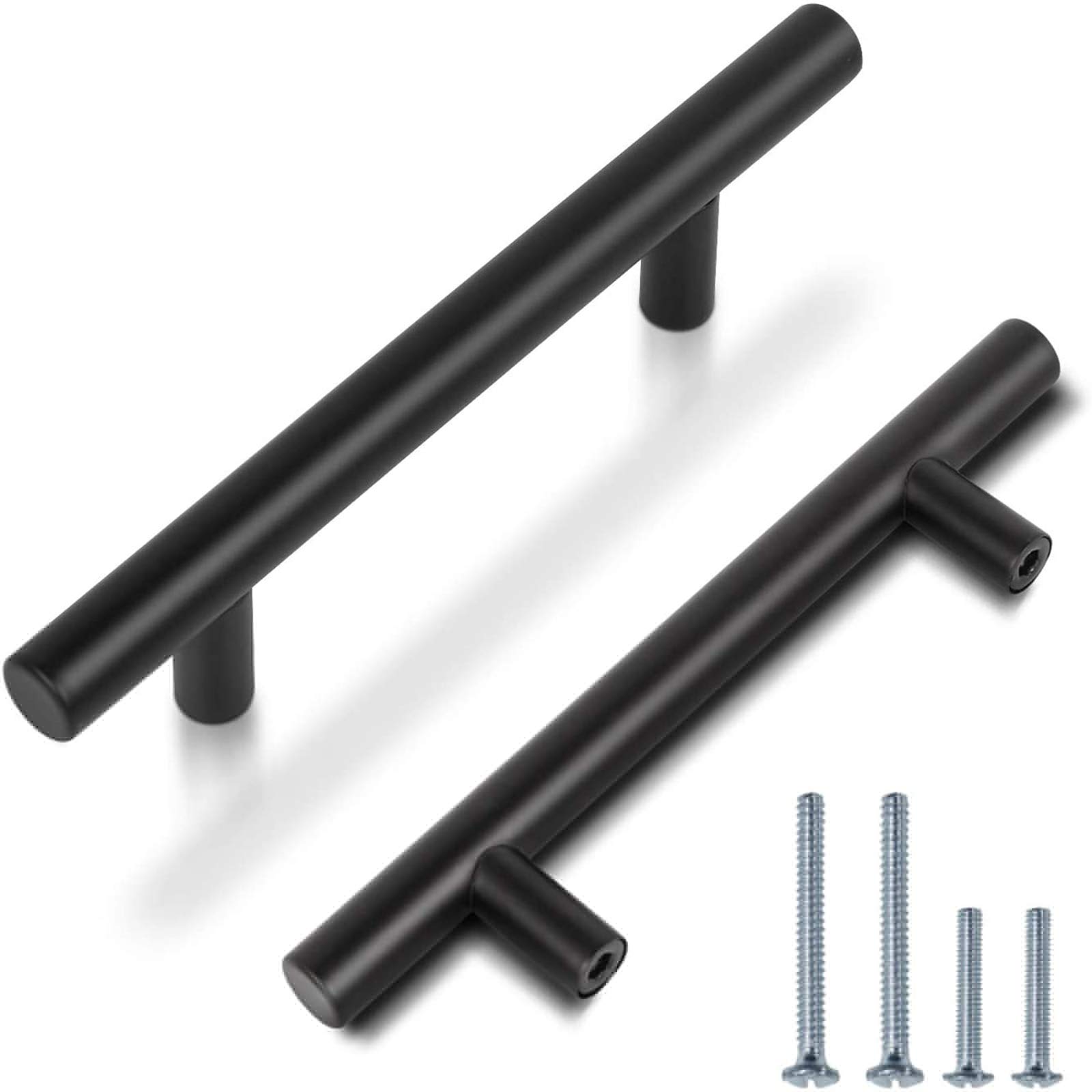 Buy Probrico 5 Pack Kitchen Door Handles 160mm Hole Centre Black