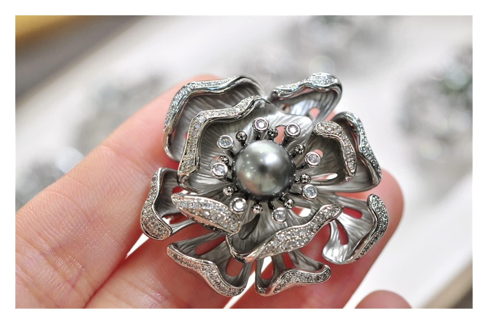 Broche de Perlas Naturales de 8-9 Mm para Mujer, cumpleaños, Broche de Perlas, joyería Exquisita con Broche de Relleno de Oro