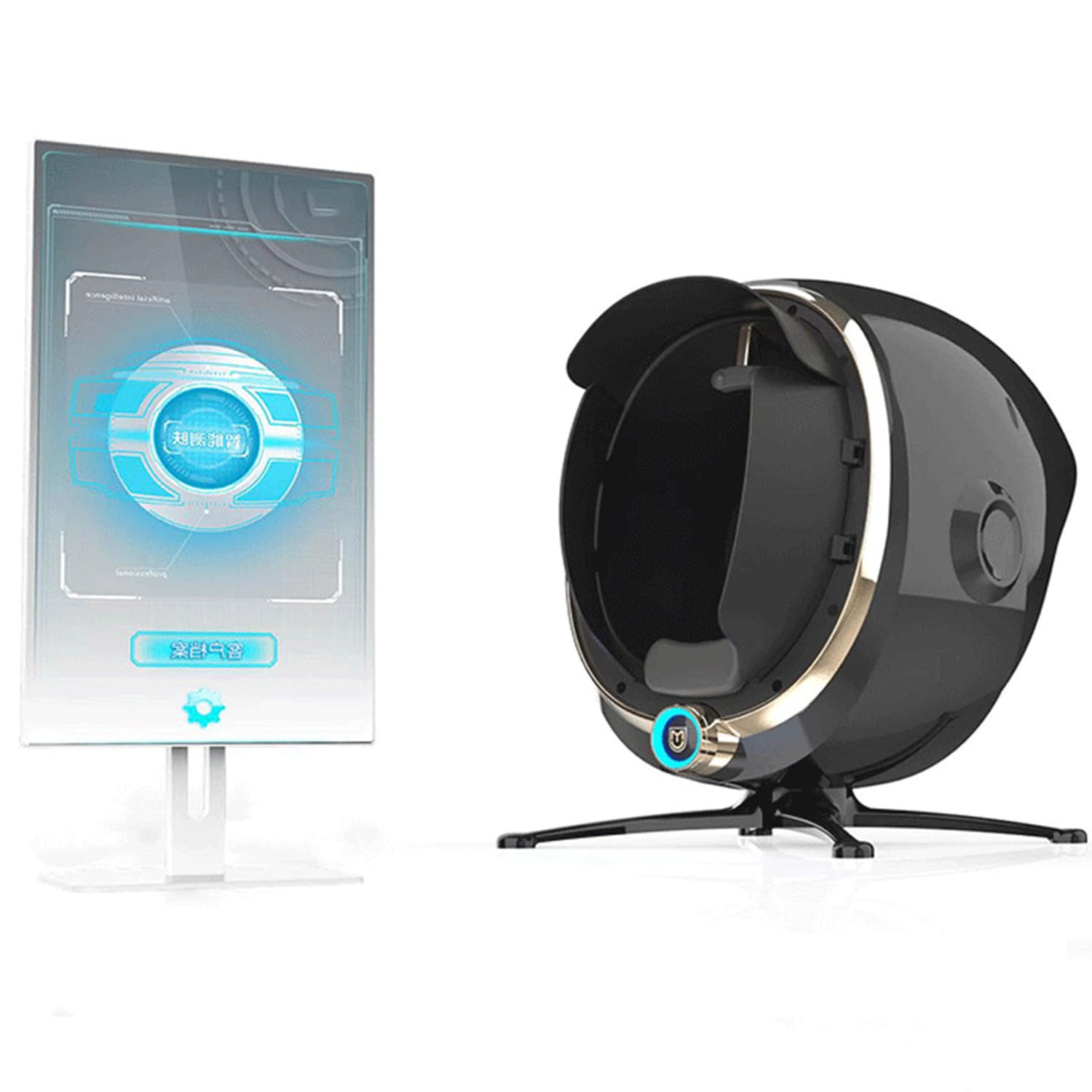 Máquina De Análisis De Piel 3D,Analizador De Humedad Facial Profesional Con 8 Espectros,5 Dimensiones Y 14 Indicadores Análisis De Datos,Almacenamiento Infinito Y Plan Recomendado,Black-21.5-inch