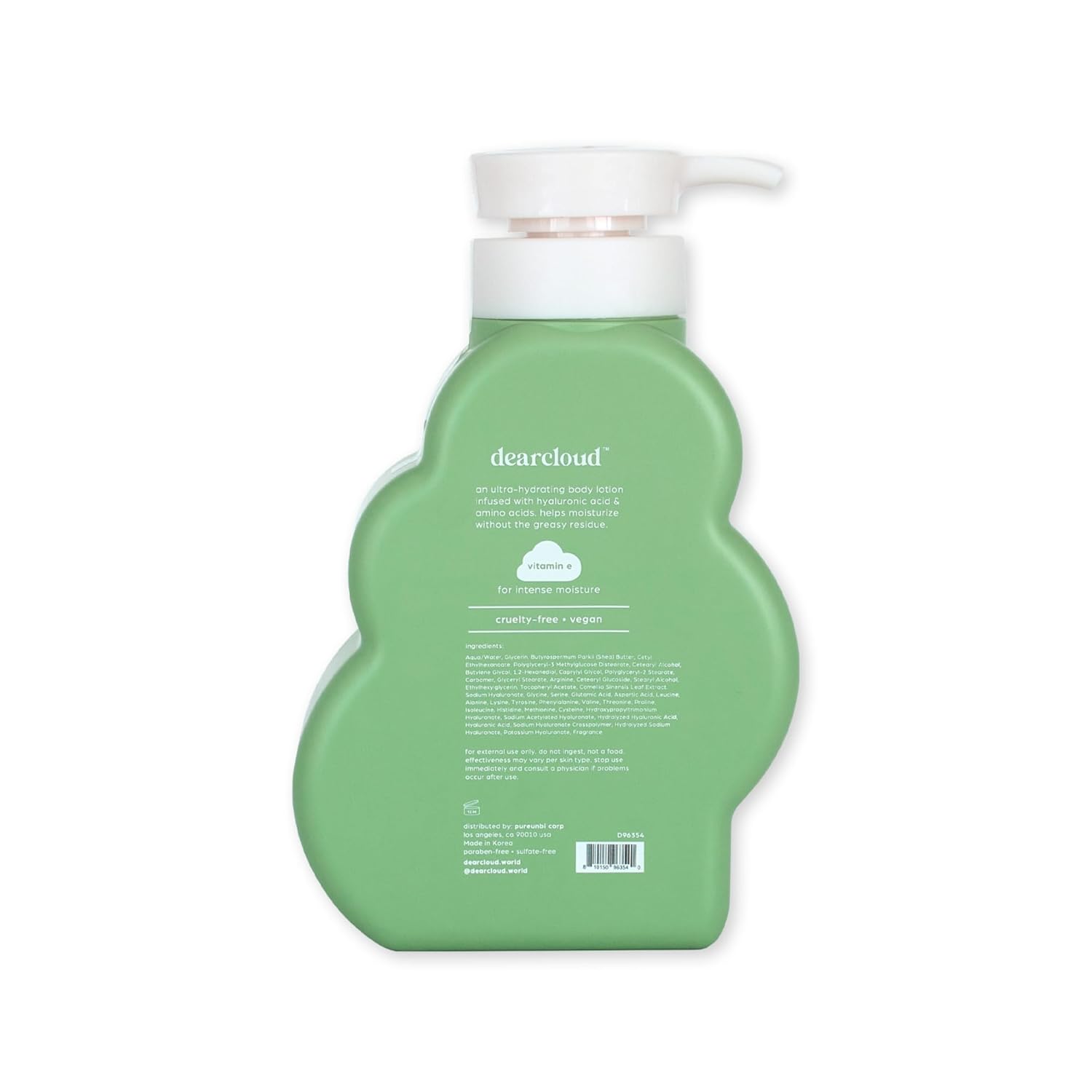 dearcloud Silky Glow Deluxe Body Care Set - Body Lotion + Body Wash - Hyaluronic Acid, Amino Acids, Niacinamide & Vitamin C Self Care Gift Set (Matcha Green Tea)