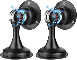 Magnetic Door Stop,2 Pack Stainless steeldoor Stop Magnetic Door Stop, Keep The Door Open Without perforating, can be Fixed on The Floor, Wall-Mounted Stainless Steel Door Stop（2 Pack）