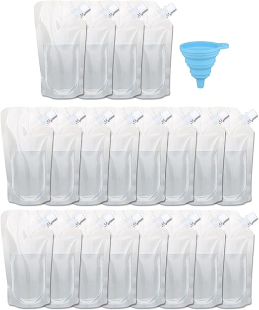 20 Pcs Liquor Flasks Cruise Pouch Reusable Sneak Travel