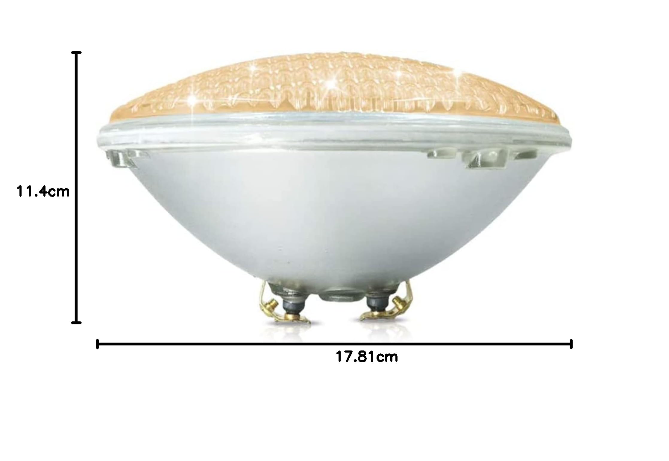 COOLWEST 36W LED Poolbeleuchtung Warmweiß Unterwasserleuchten, 12V AC/DC IP68 Wasserdicht Unterwasser PAR56 Pool Scheinwerfer