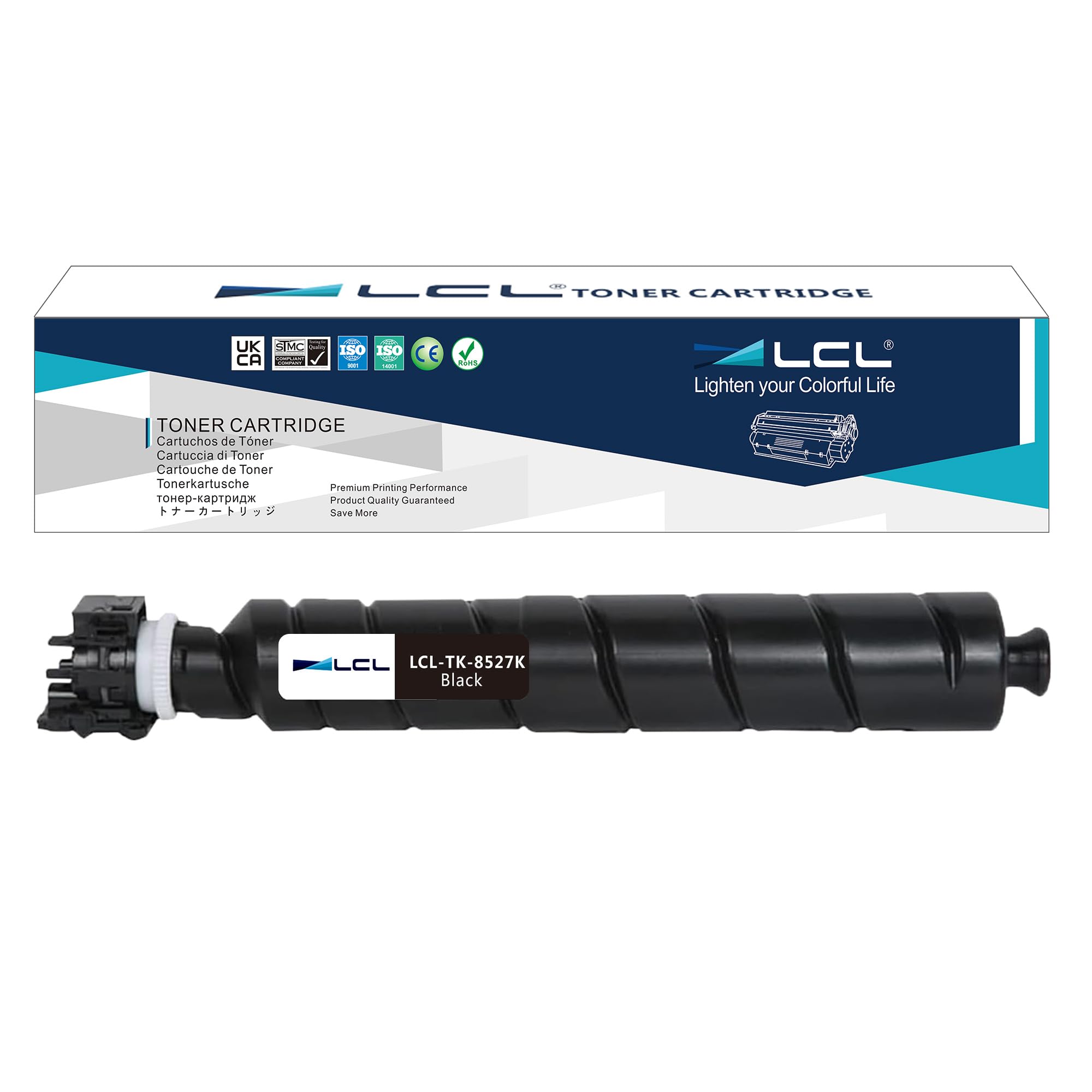 LCL TK-8527 TK-8529 Black Toner Cartridge Replacement for Kyocera TK-8527K TK-8529K for Kyocera TASKalfa 3552ci 3553ci 4052ci 4053ci Printers (1-Pack)