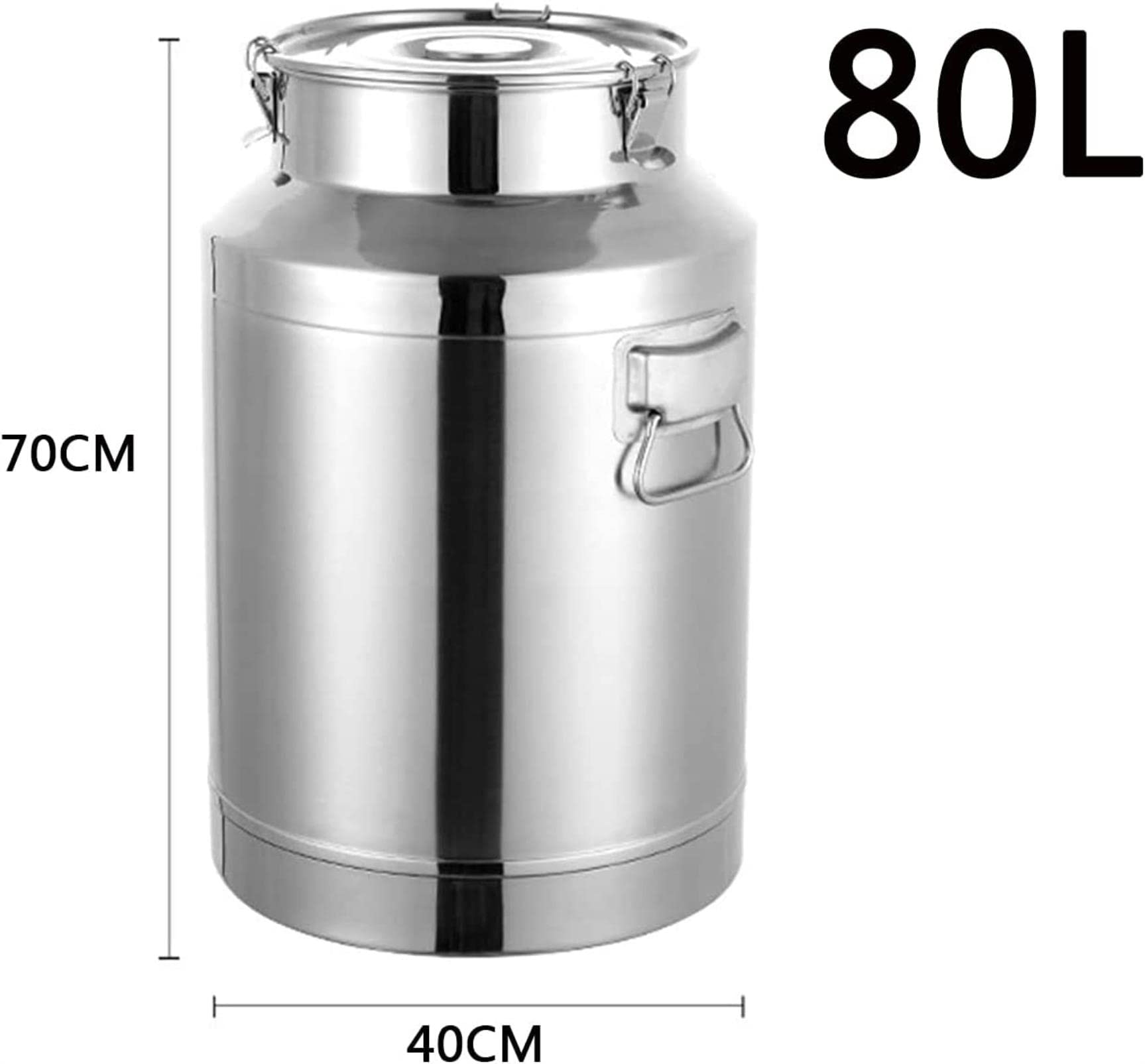 BanBe Cubo hermético de Acero Inoxidable para Almacenamiento de latas de Leche, para almacenar y Transportar contenedores de Alimentos con Tapa líquida
