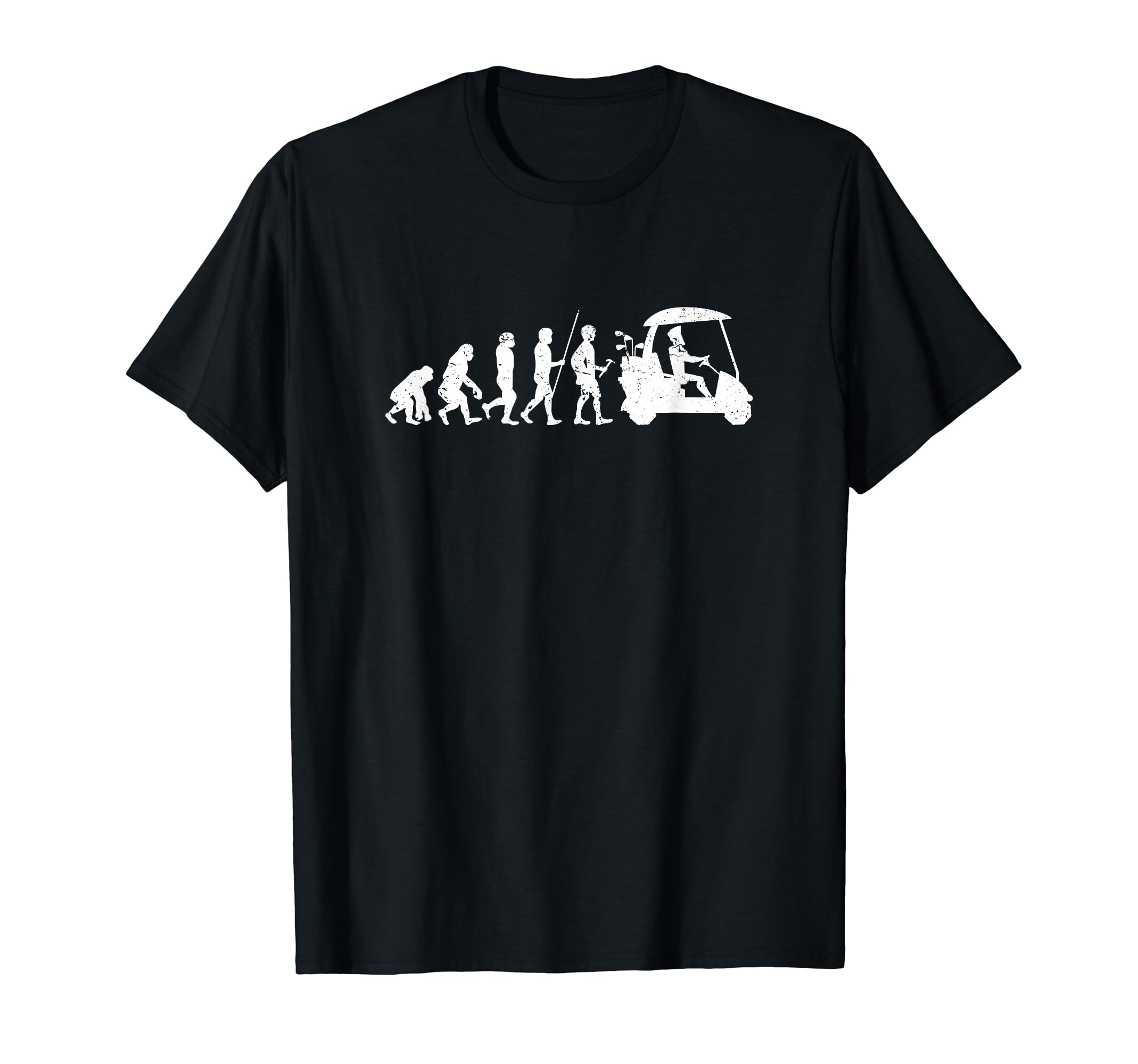 Golf Evolution Funny, Black, S