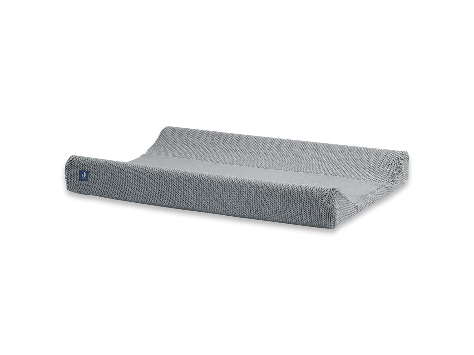 Jollein 022-503-65220 Wickelauflagenbezug Basic knit grau (Gr. 50x70 cm)