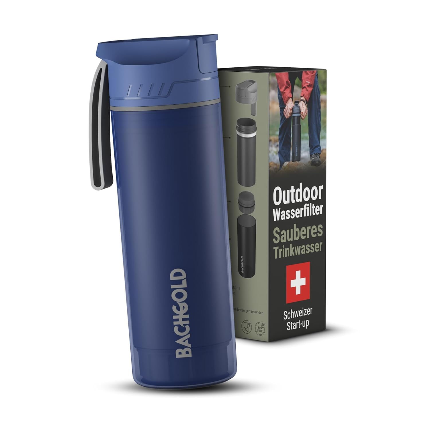 Bachgold Profi Outdoor Wasserfilter Flasche