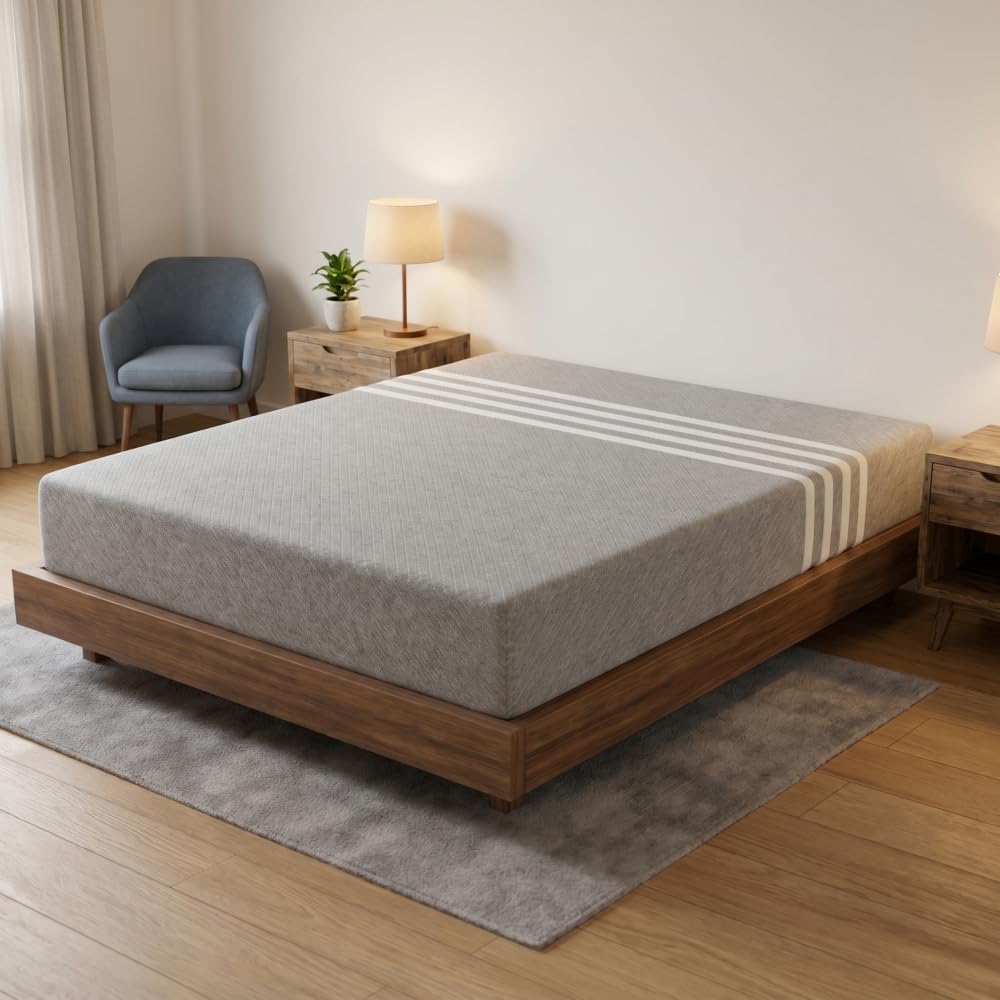 Queen Mattress 12 Inch Memory Foam – Cooling Gel for Hot Sleepers, Pressure Relief for Back Pain, 3 Firmness Options (Plush/Medium/Firm), CertiPUR-US, 100-Night Trial (Medium)