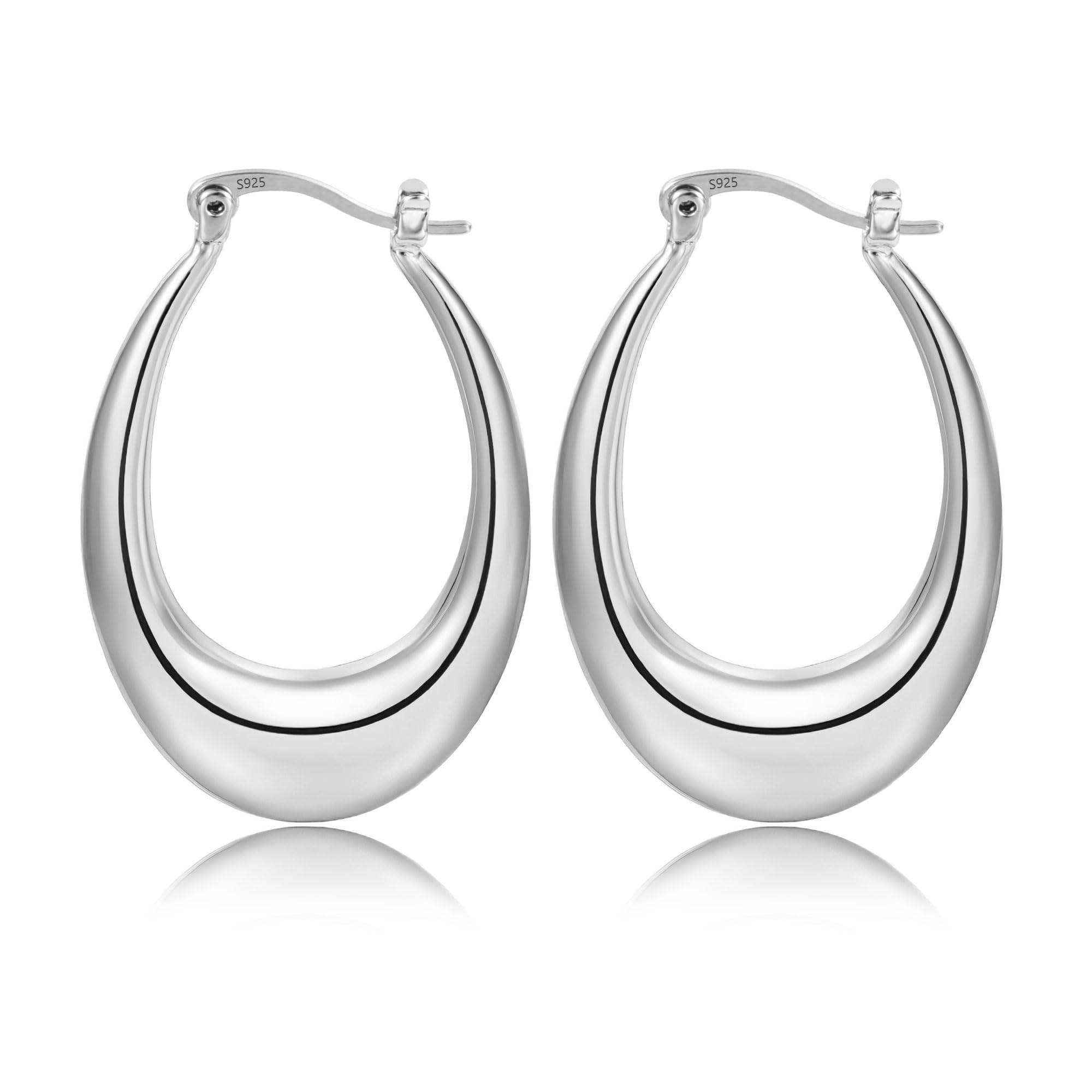 ASH'S CHOICE Pendientes Mujer Plata, Pendientes Aro Pequeños De Plata 925 Para Mujer, Chapado en 14K Oro Pendientes Dorados Mujer De Aro pequeños, Minimalistas Pendientes Aro Plata Mujer
