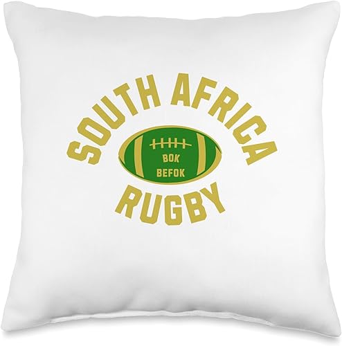 Miniatura 5 de África Sudafricana Rugby Bok befok - Almohada (18 x 18 pulgadas), multicolor