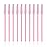 G2PLUS 300PCS Disposable Eyelash Brushes, Adjustable Mascara Wands Makeup Applicator Kits, Lash Spoolies Brushes for Eyelash Extensions and Eyebrows (Pink)