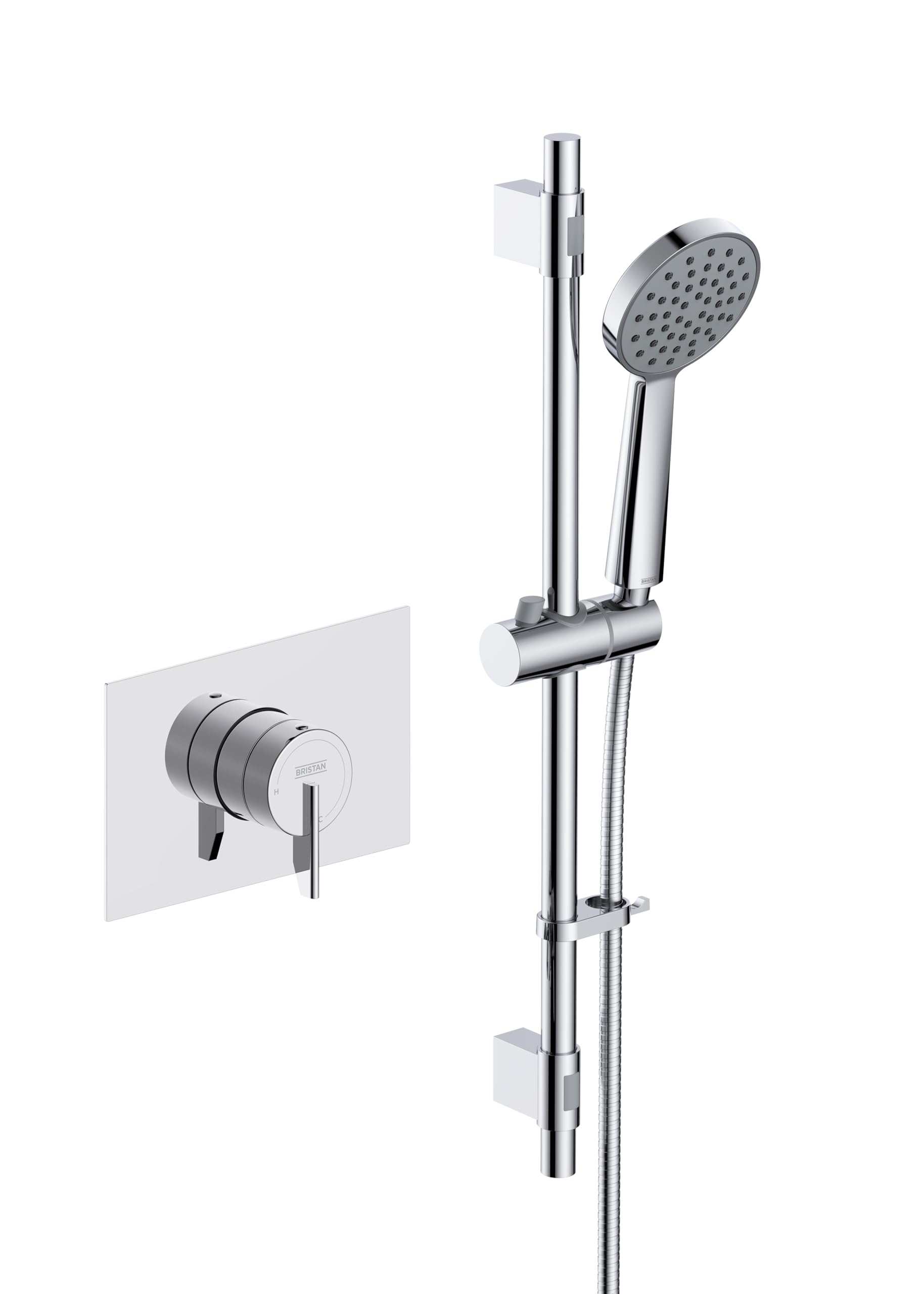 Bristan Sonique3 Thermostatic Concealed Shower Valve With Riser Kit Chrome