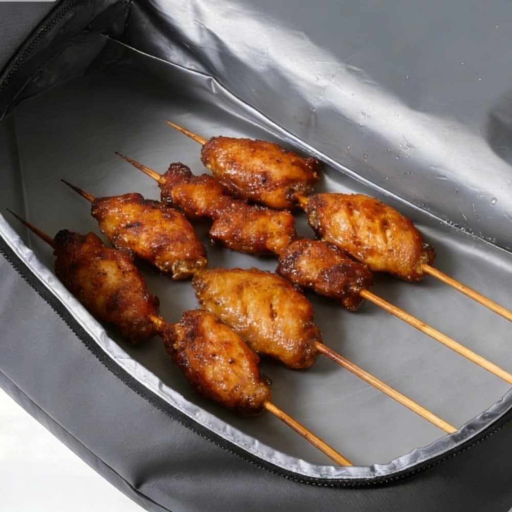 Coperta isolante per barbecue, 53 cm, a prova di perdite, borsa per