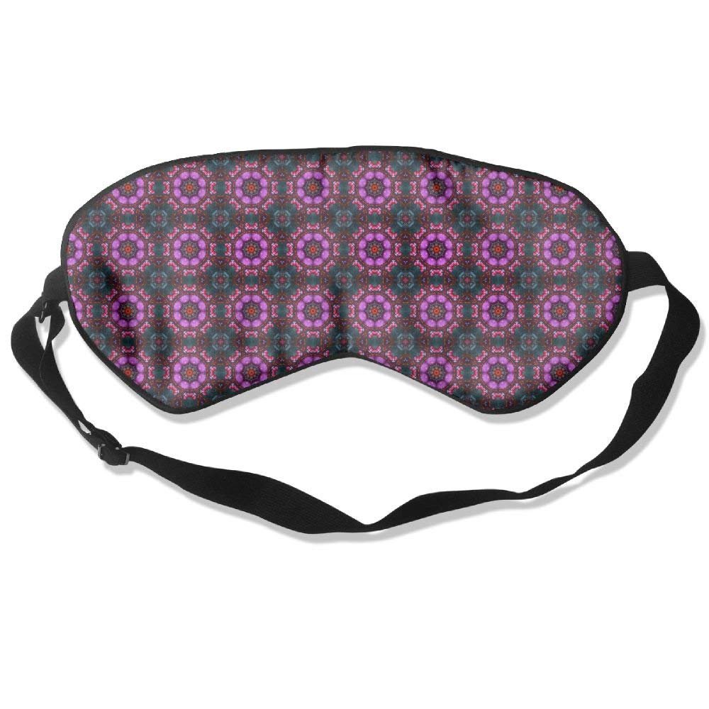 Comfortable Sleep Eyes Masks Pretty Purple Pattern Sleeping Mask For Travelling, Night Noon Nap, Mediation Or Yoga