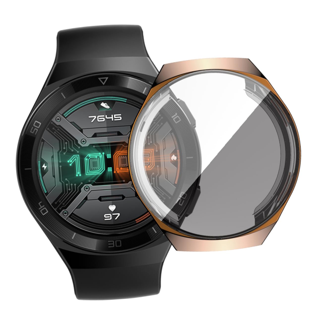 jojofuny Classic Cover 3pcs Protective Watch Cover Accesorios De Smartwatch Case Cover Watch Protector Rotective Cover Delicate Watch Shell Screen Film Watches Protective Film Rose Gold Gt